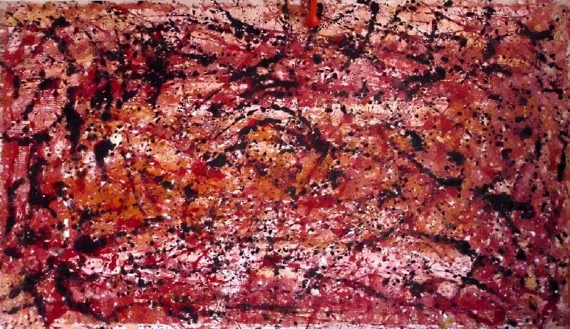 Hans Jorgen Hammer Abstract Red Norge oil painting art